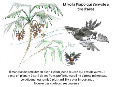 Bigiku, extrait du story-board.